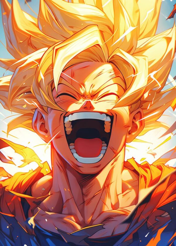 "Goku's Saiyan Roar: Energy Unleashed - Image 3